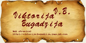 Viktorija Bugadžija vizit kartica